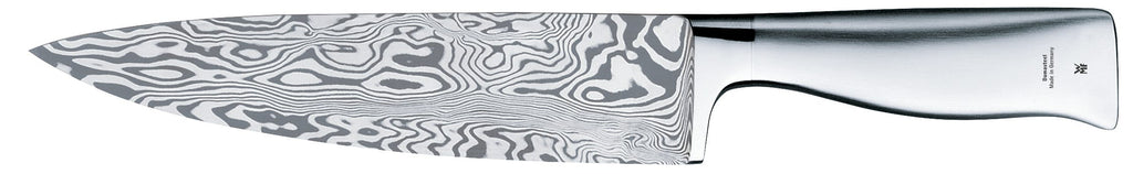 Knivsett 3-delt Grand Gourmet Damasteel® rustfritt stål montert på knivblokk