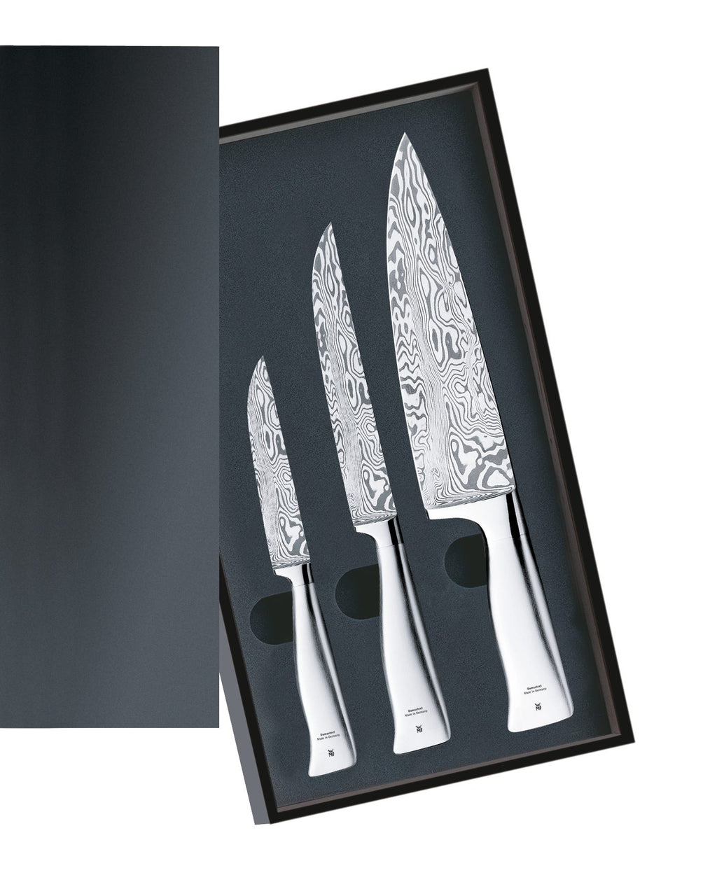 Knivsett 3-delt Grand Gourmet Damasteel® rustfritt stål helhetlig bilde