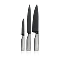 Knivsett 3-delt Ultimate Black rustfritt stål 20/20/12 cm - WMF forfra