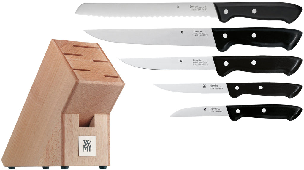 Knivsett 6-delt Classic Line rustfritt stål - WMF bakside