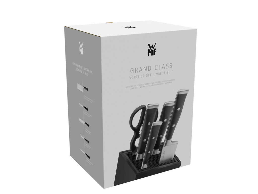 Knivsett 6-delt Grand Class med FlexTec knivblokk pakningsdetalj
