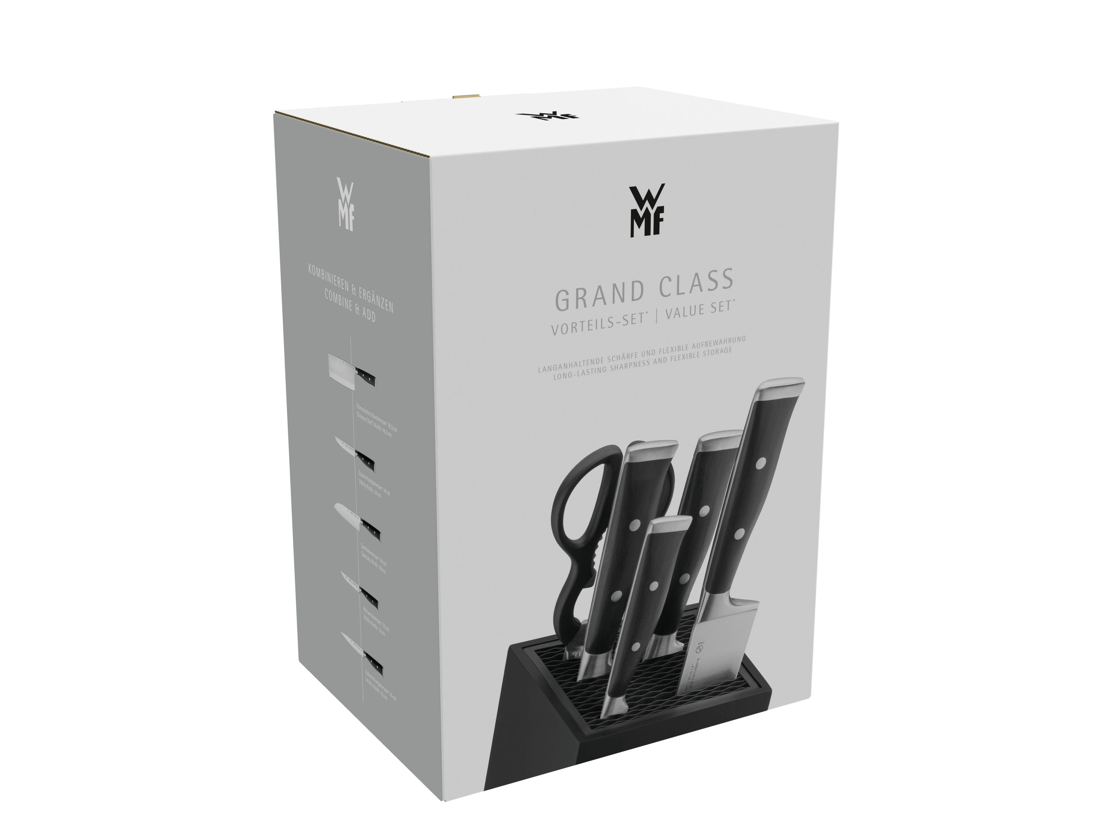 Knivsett 6-delt Grand Class med FlexTec knivblokk pakningsdetalj