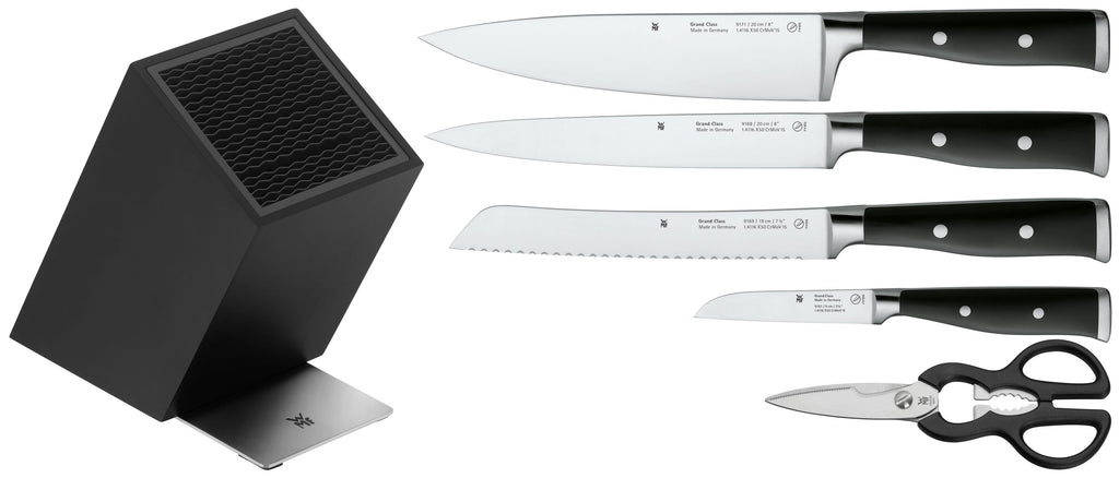 Knivsett 6-delt Grand Class med FlexTec knivblokk bakside