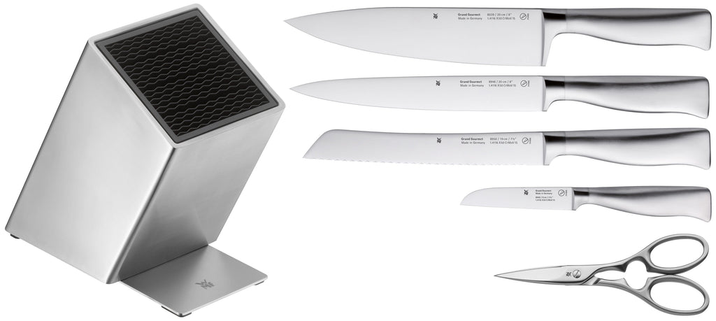 Knivsett 6-delt Grand Gourmet med FlexTec knivblokk bakside