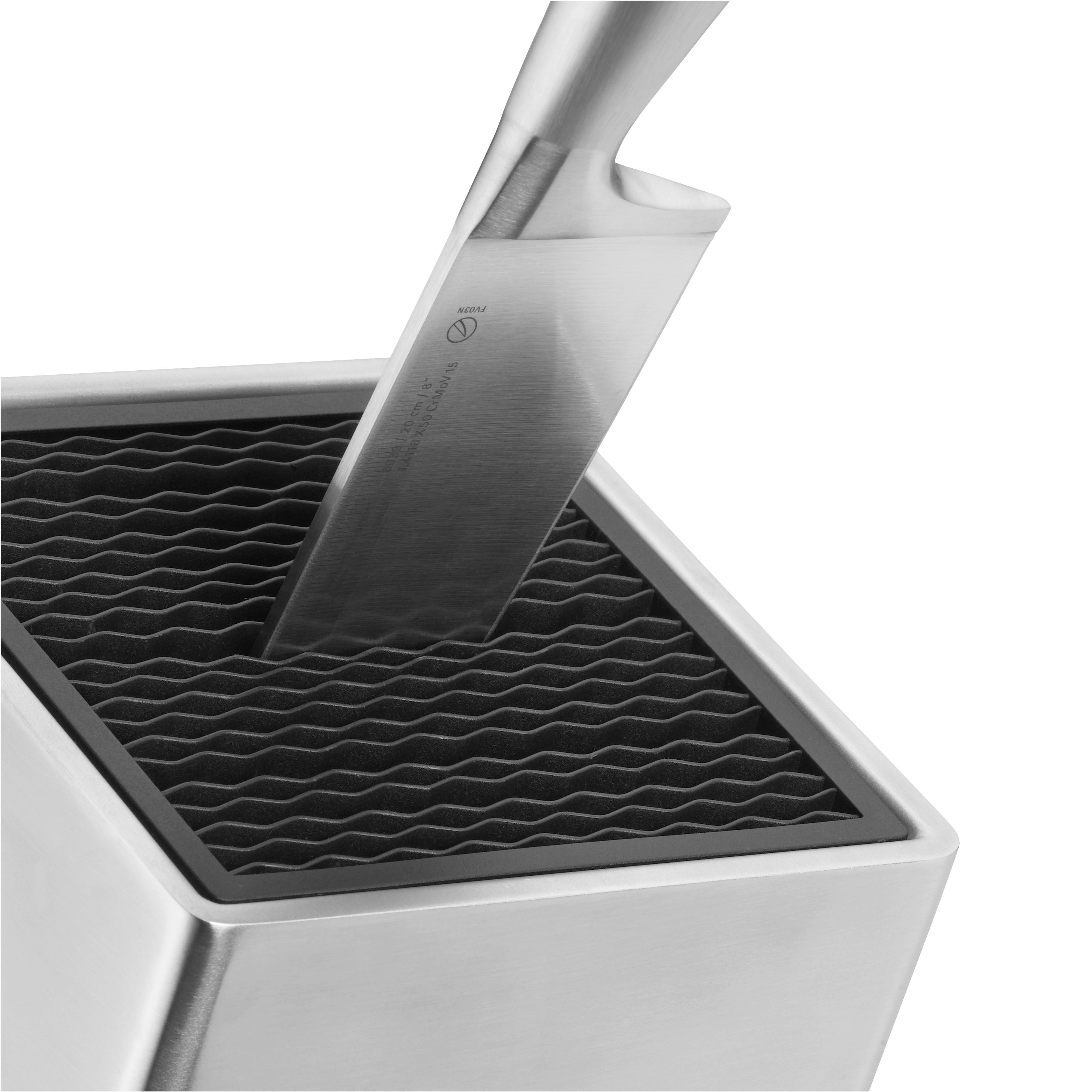 Ergonomisk grep på Knivsett 6-delt Grand Gourmet med FlexTec knivblokk
