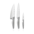 Knivsett 3-delt Chef's Edition smidd rustfritt stål - WMF forfra