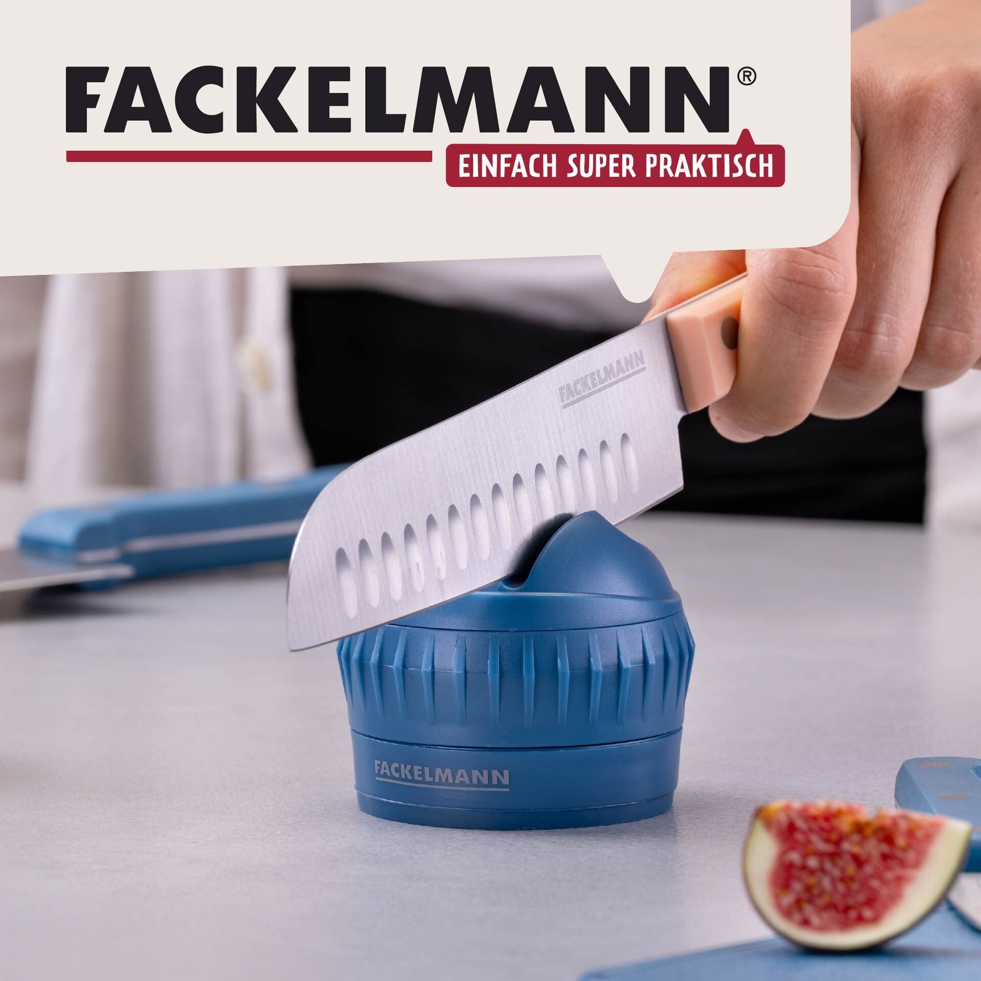 Knivsliper manuell med sugekopp blå 6,5 cm oversikt