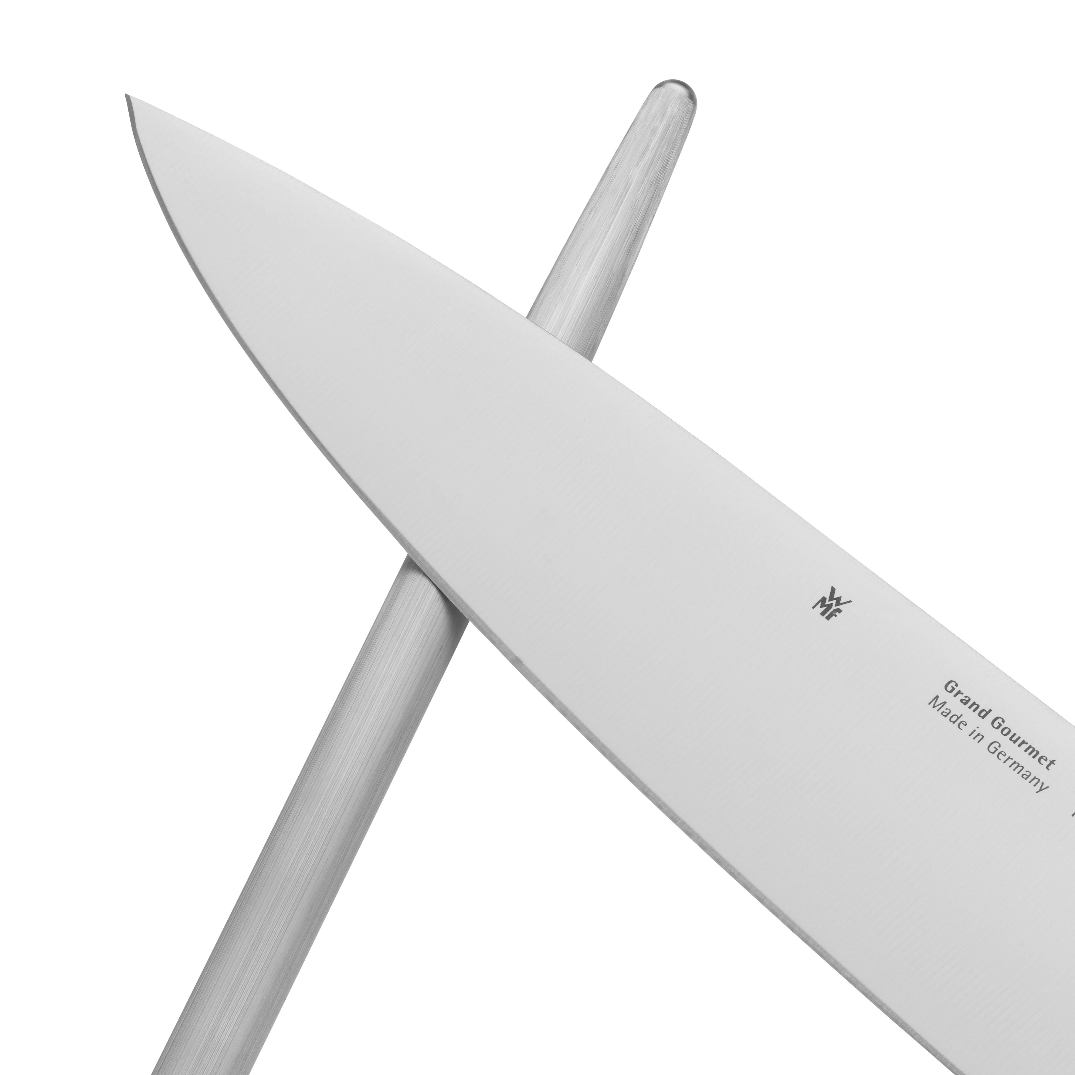 Knivstål Grand Gourmet 23 cm rustfritt stål WMF nærbilde av grep