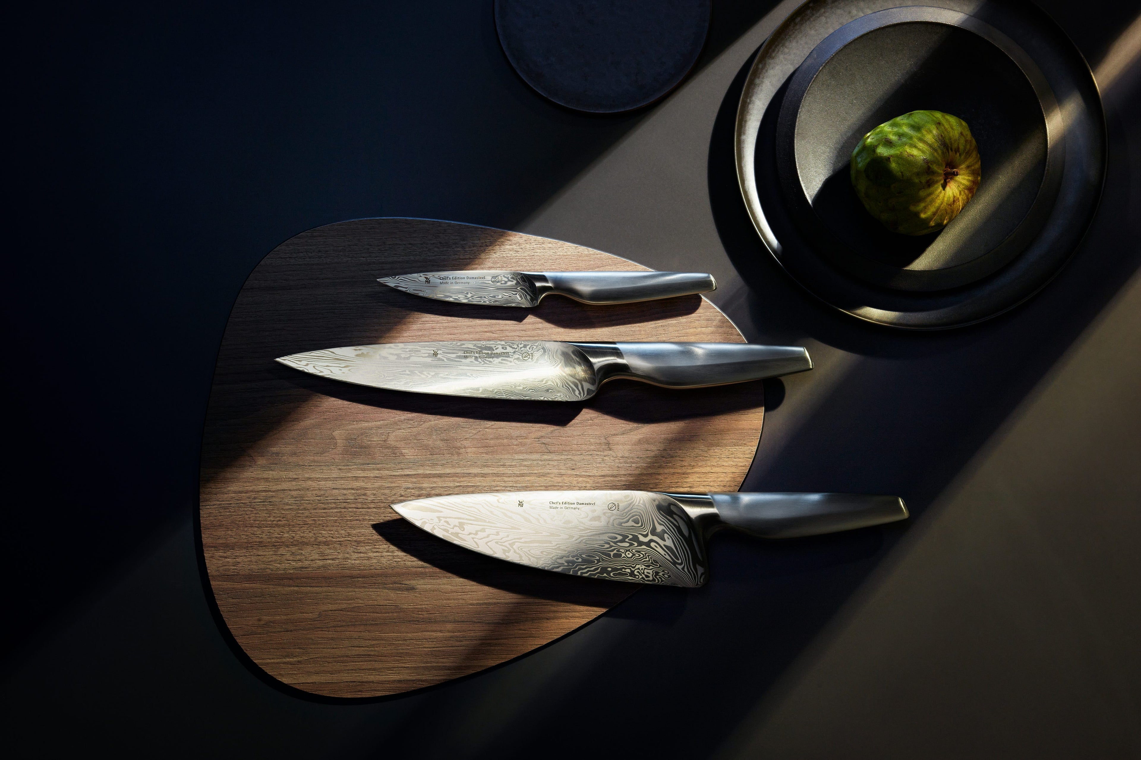 Kokkekniv 20 cm Damasteel Chef's Edition rustfritt stål bakside