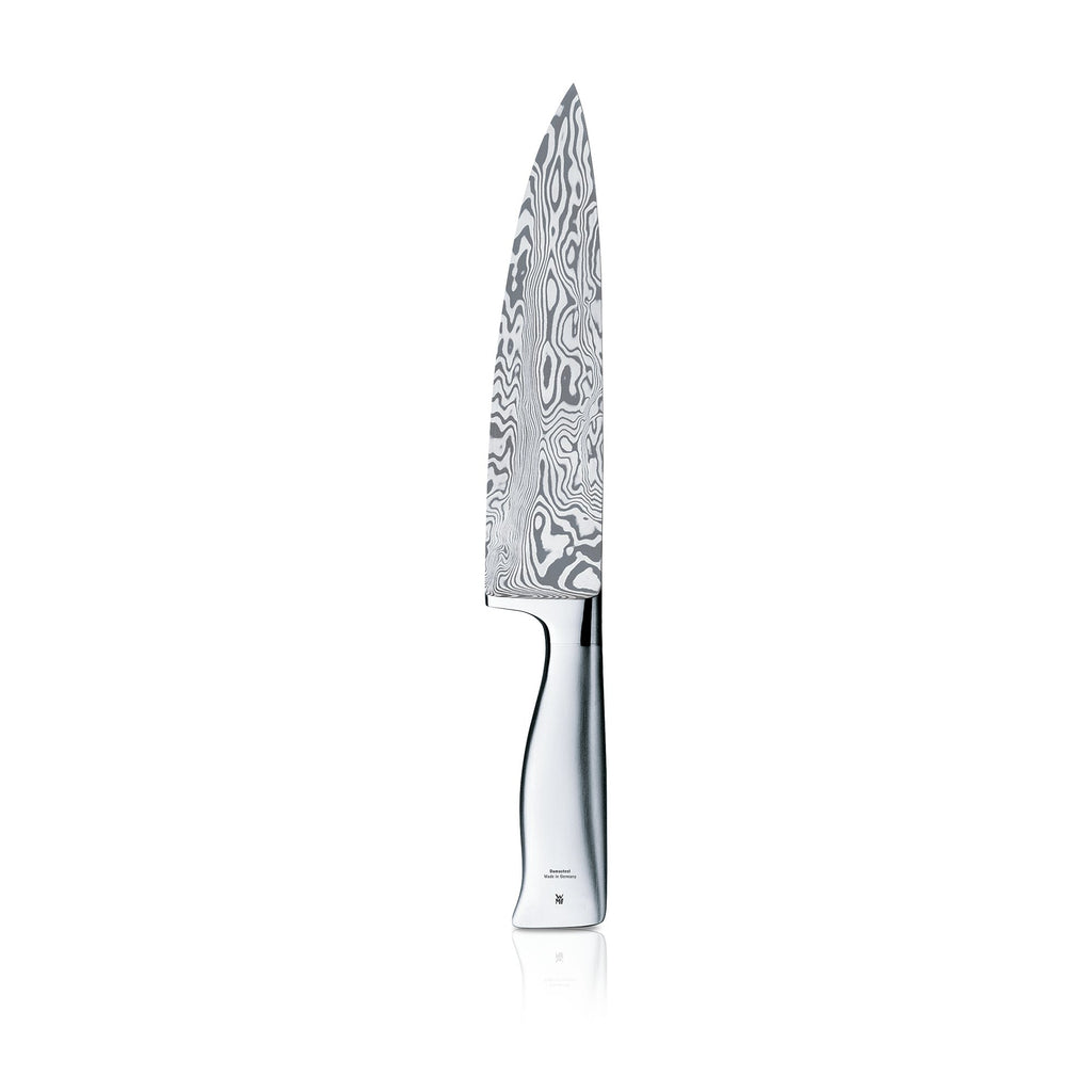 Kokkekniv 20 cm Grand Gourmet Damasteel rustfritt stål WMF forfra