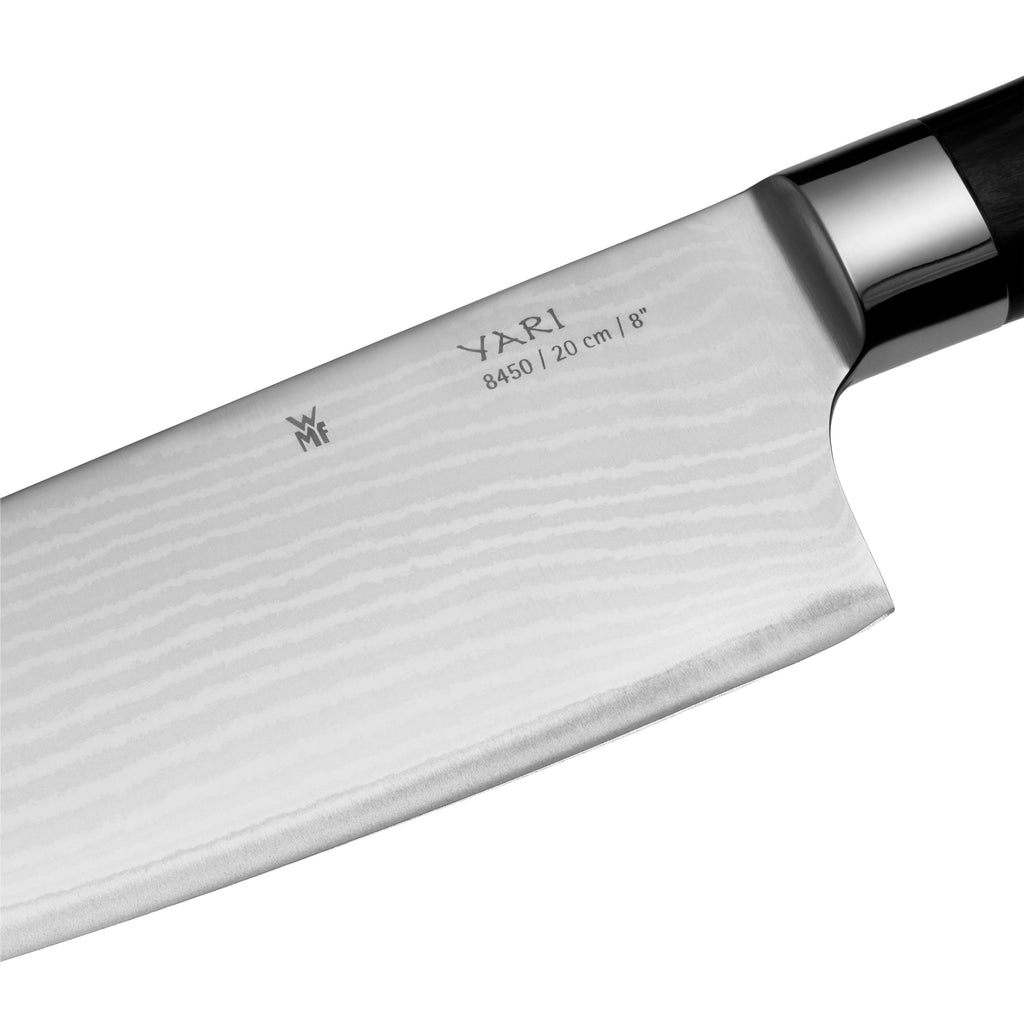 Kokkekniv 20 cm Yari japansk damaskusstål 67 lag - WMF bakside