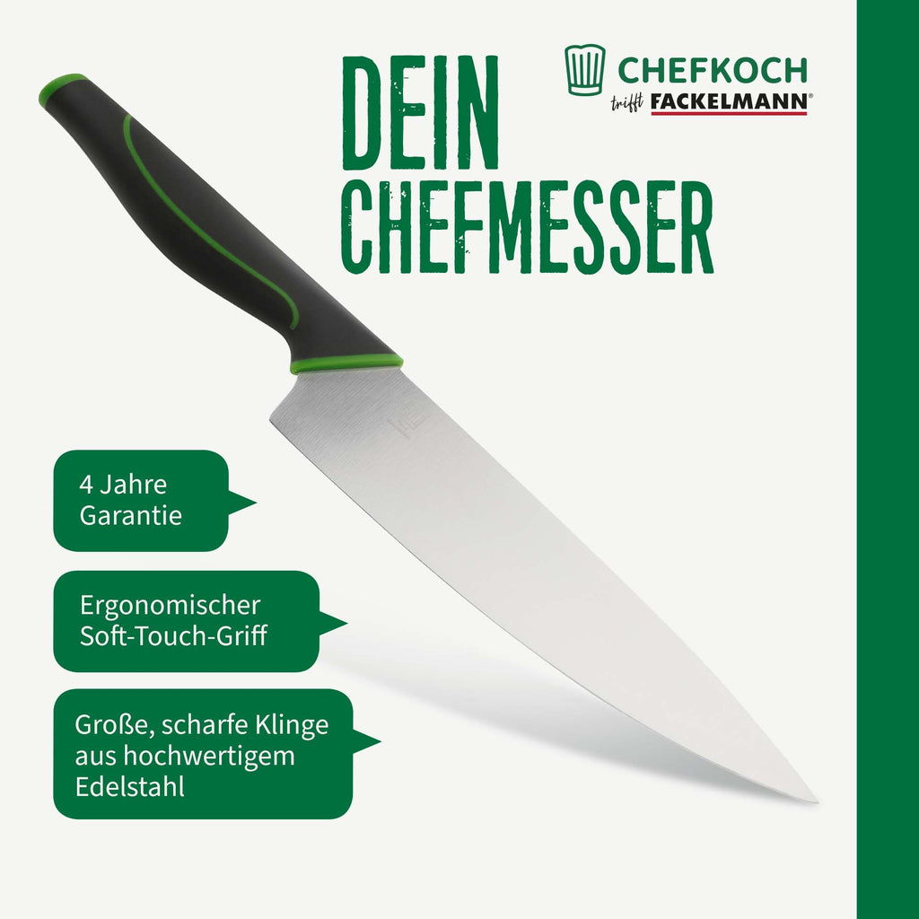 Kokkekniv 21 cm Bonn-serien - Chefkoch trifft Fackelmann med mat på skjærebrett