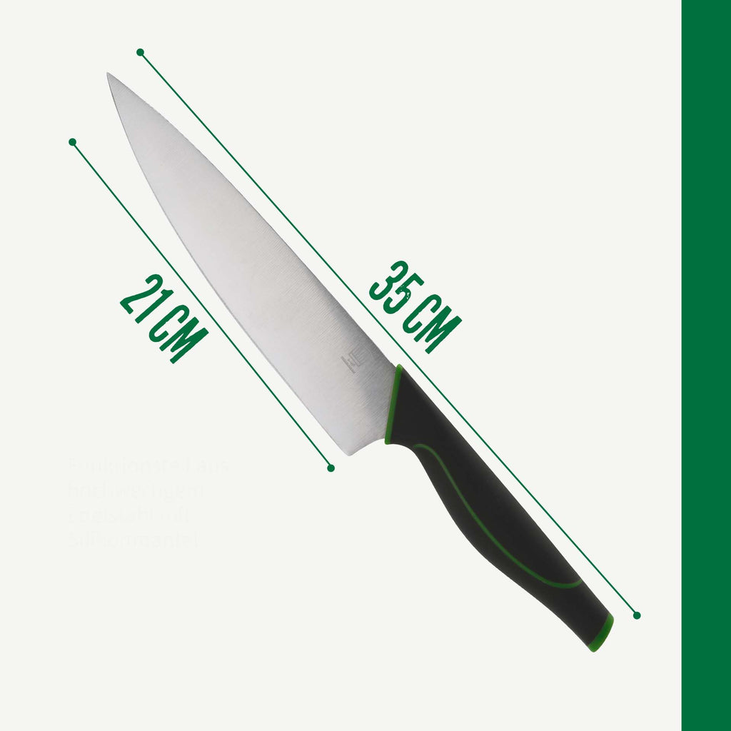 Kokkekniv 21 cm Bonn-serien - Chefkoch trifft Fackelmann i bruk på kjøkkenbenk