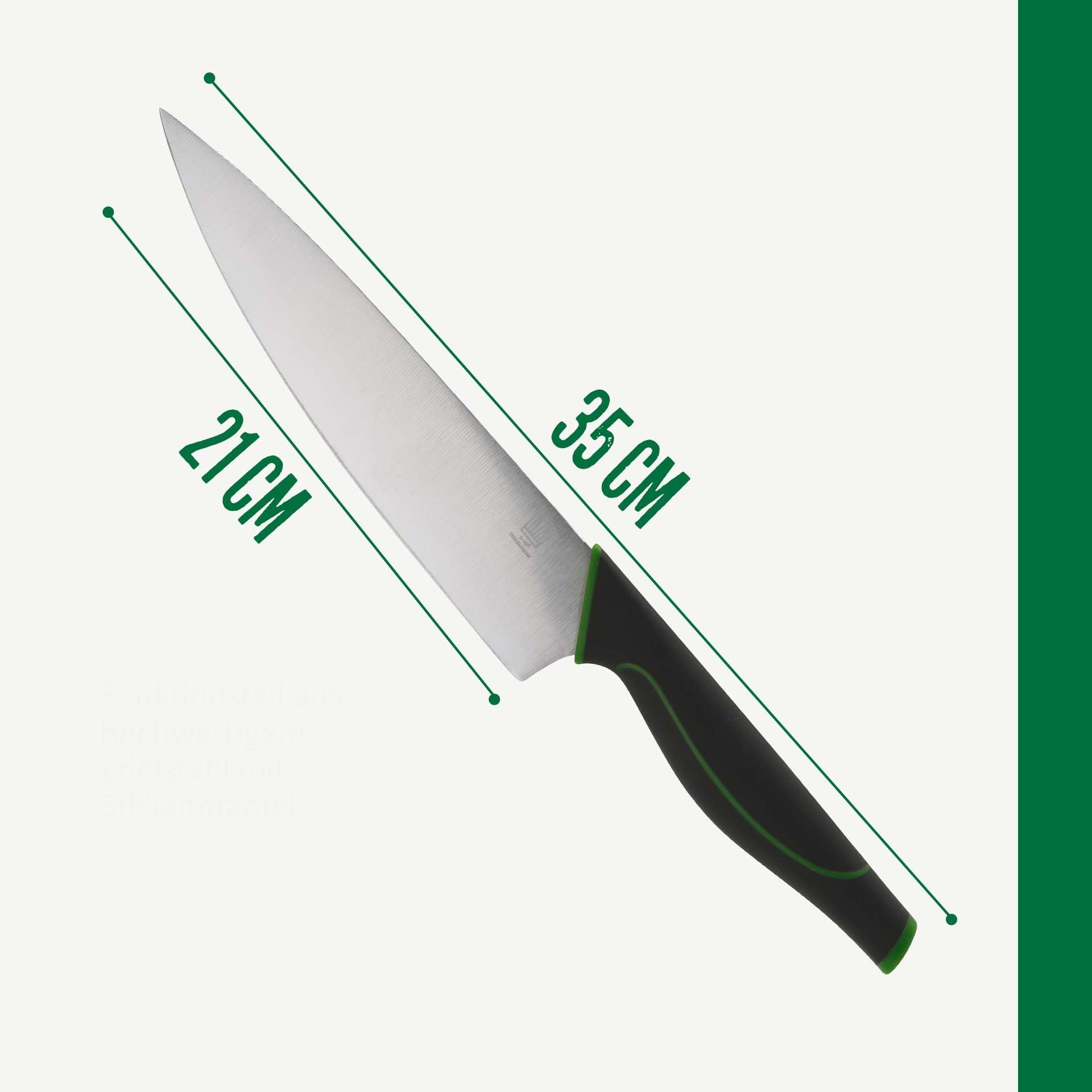 Kokkekniv 21 cm Bonn-serien - Chefkoch trifft Fackelmann i bruk på kjøkkenbenk