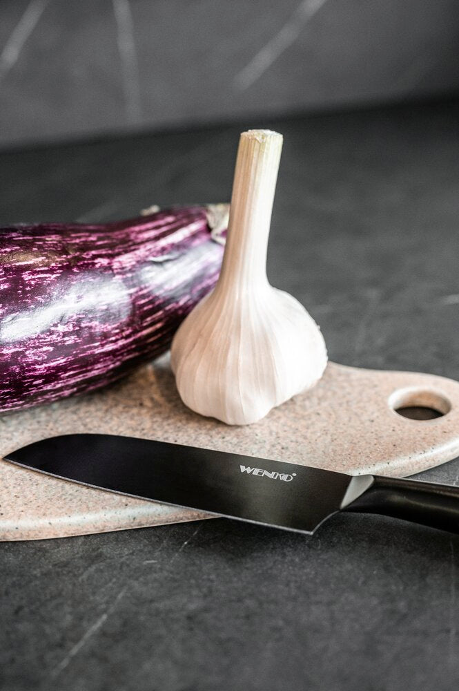 Kokkekniv Ace rustfritt stål svart - WENKO detaljert blad