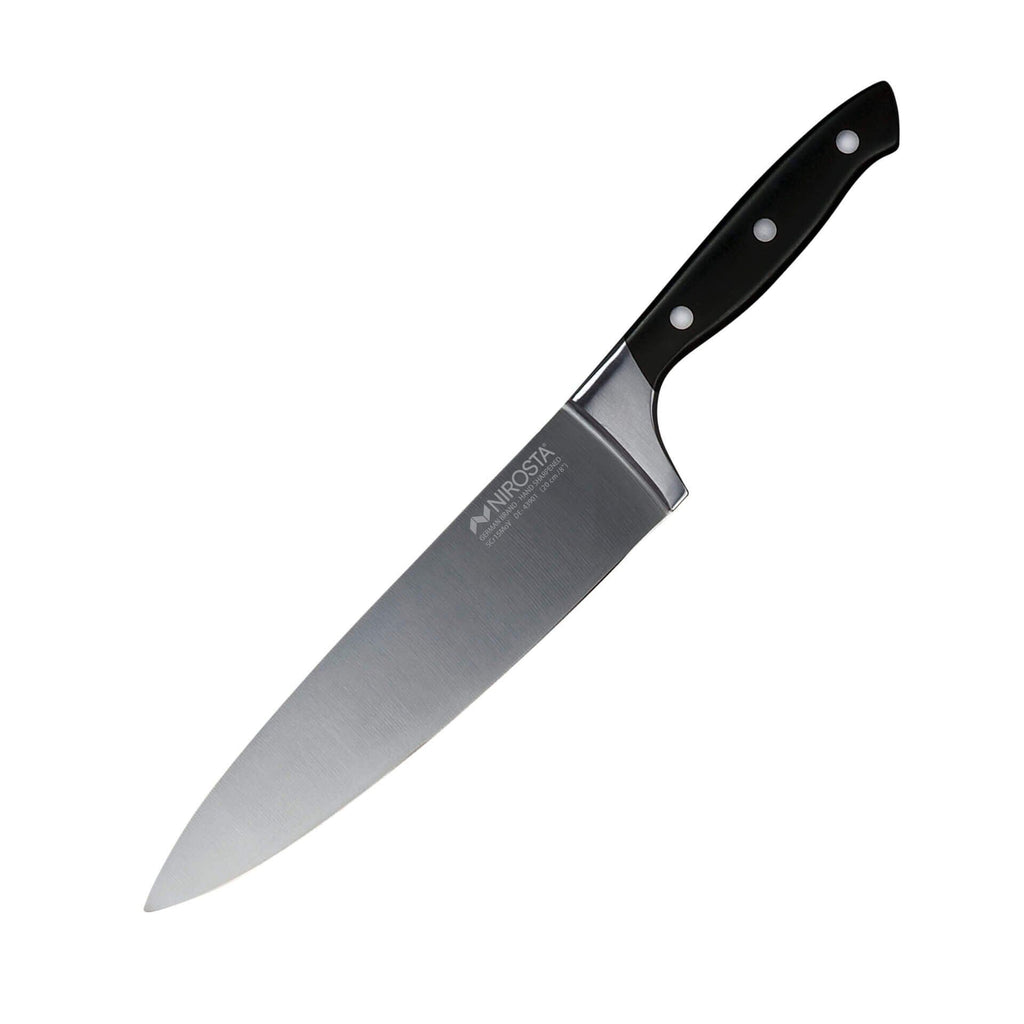Kokkekniv Trinity 20 cm rustfritt stål blad forfra