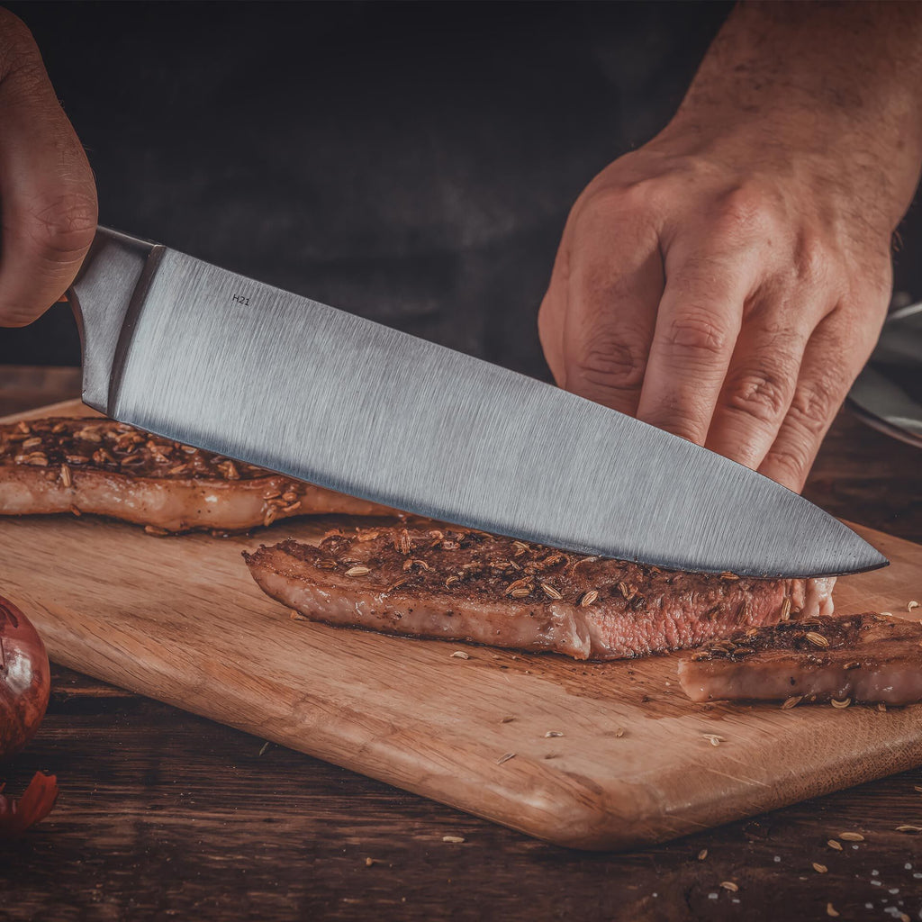 Ergonomisk håndtak på Kokkekniv Trinity 20 cm rustfritt stål blad