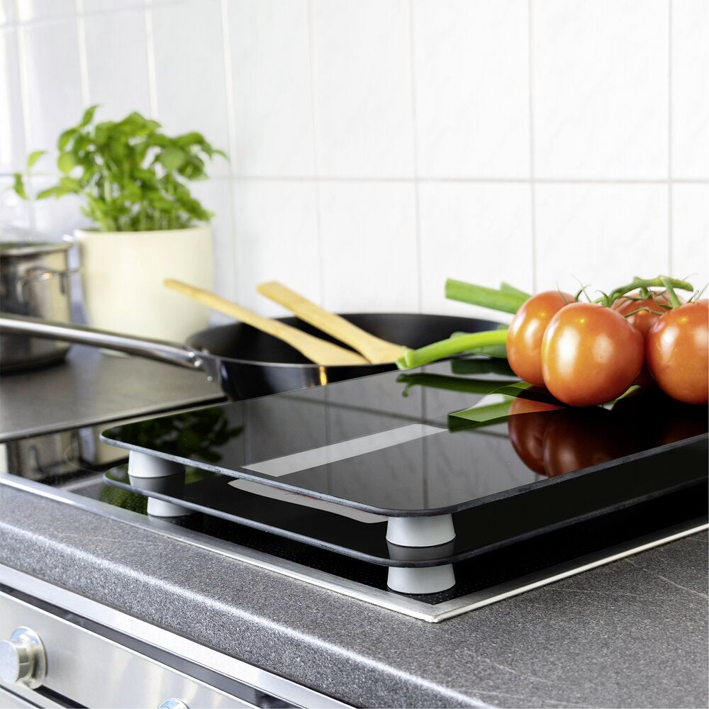 Komfyrdeksel glass 2-delt sett caprese-motiv Wenko med design