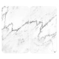 Komfyrdeksel glass 2-delt sett marmor-motiv universal - Wenko forfra