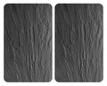 Komfyrdeksel glass XL 2-delt sett skiferdesign universal front