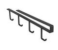 Koppeholder for skap svart metall for 4 kopper Wenko forfra