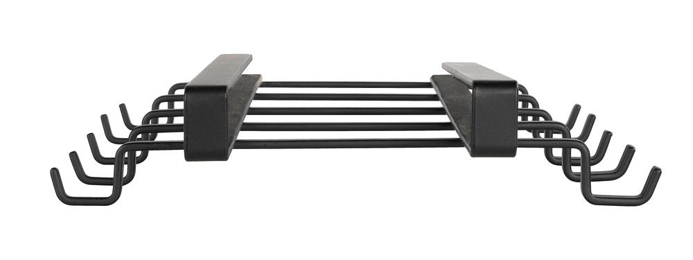 Koppeholder for skap metall svart til 10 kopper bakside