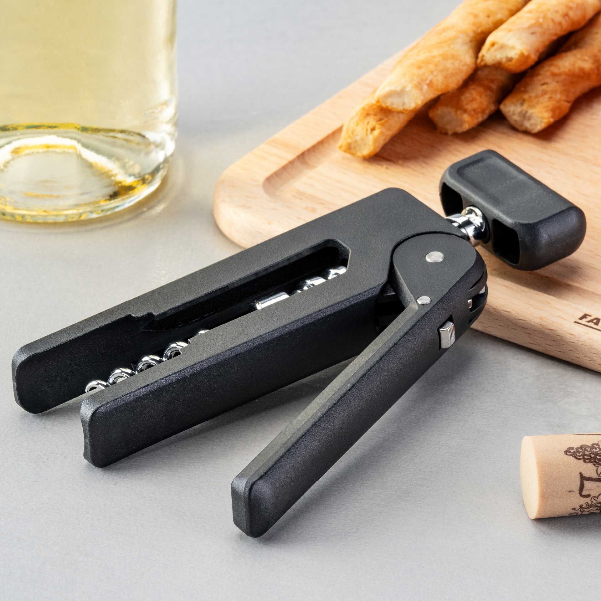 Korketrekker 16 cm med ergonomisk grep - Fackelmann bakside