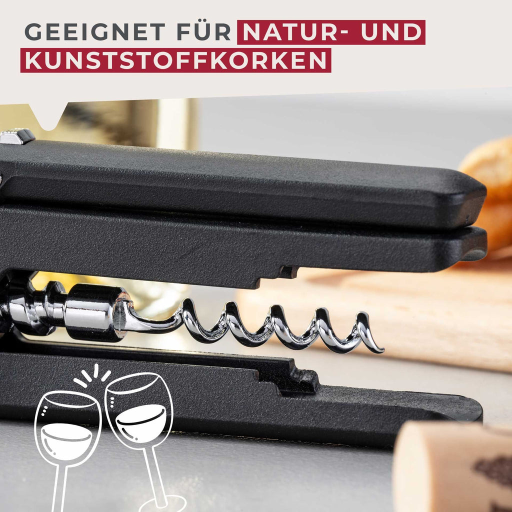 Korketrekker 16 cm med ergonomisk grep - Fackelmann nærbilde av spiss