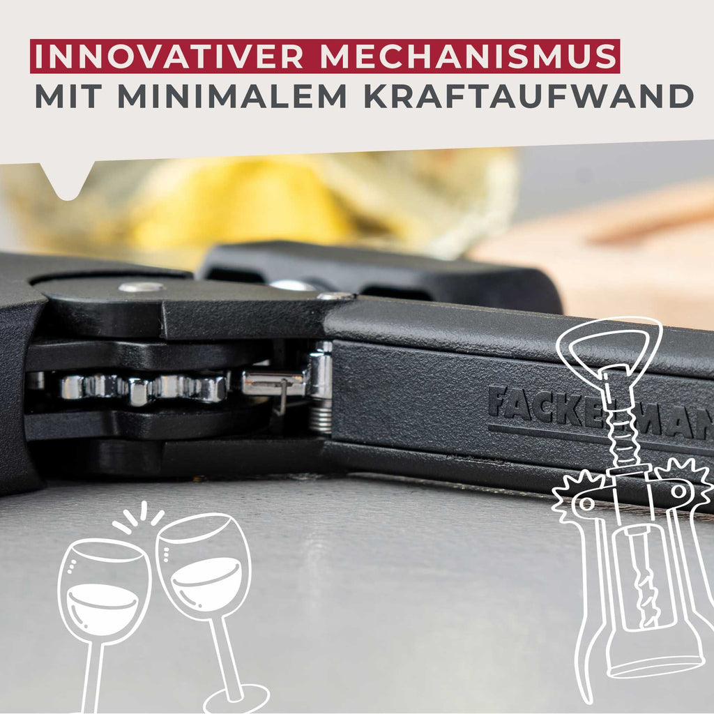 Korketrekker 16 cm med ergonomisk grep - Fackelmann hel side