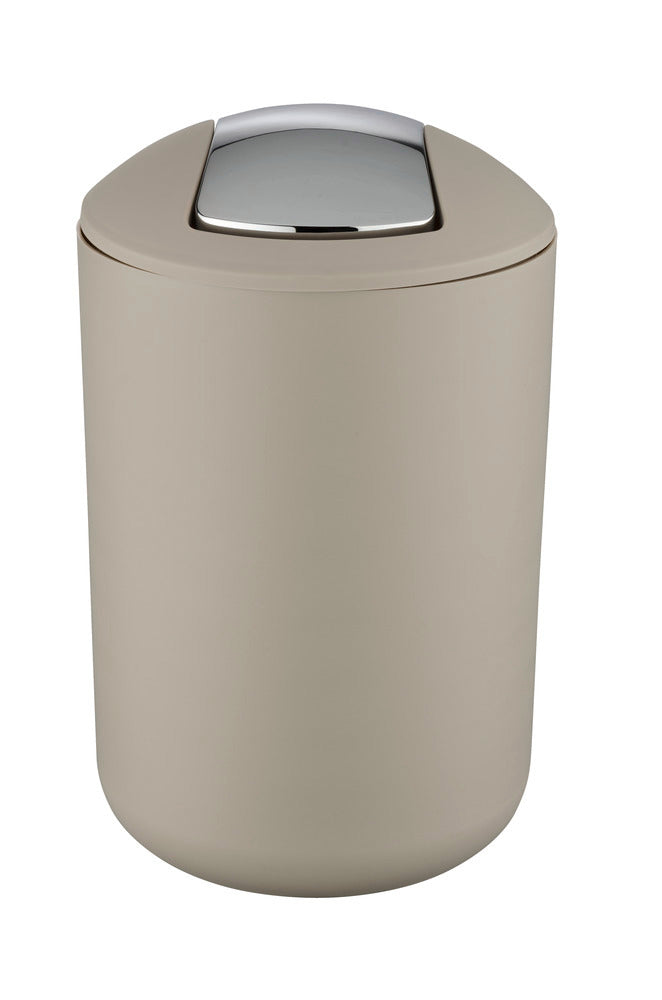 Nærbilde av materiale på Kosmetikkbøtte med vipplokk taupe 6,5 L Brasil WENKO