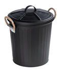 Kosmetikkspann Gara svart matt metall 6 L forfra