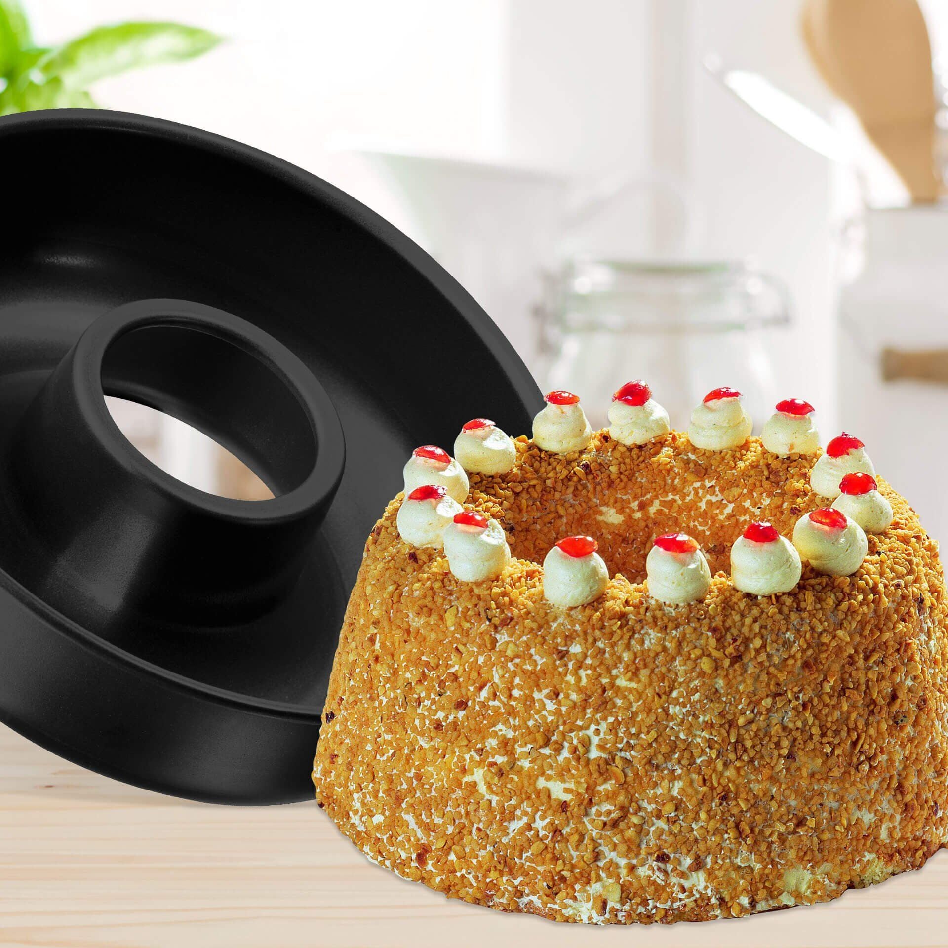 Kransform Ø28 cm non-stick til kranskake - Zenker bakside