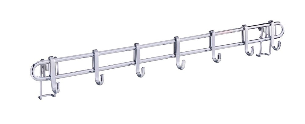 Krokrekke metall 60 cm med 7 kroker Style-serien - WENKO forfra