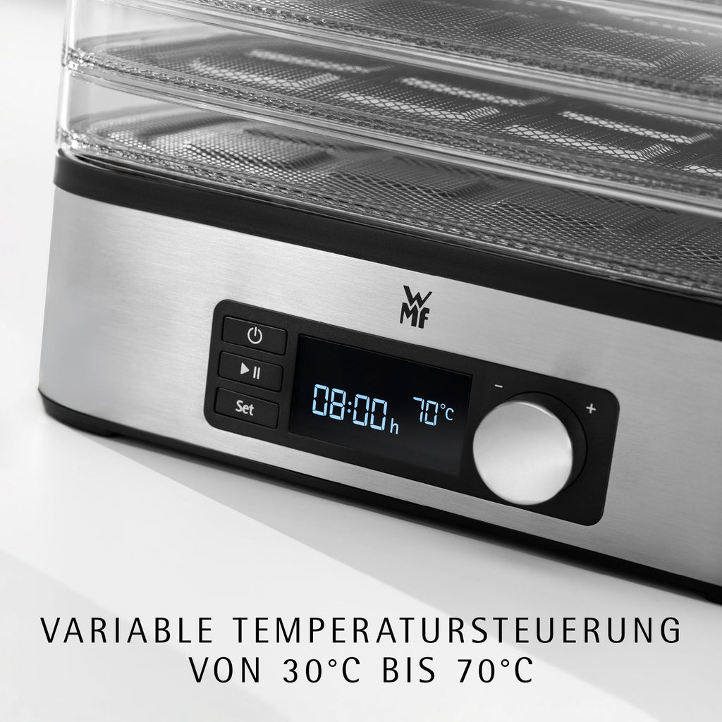 KUCHENminis tørkemaskin Snack to go 220W rustfritt stål med tilbehør