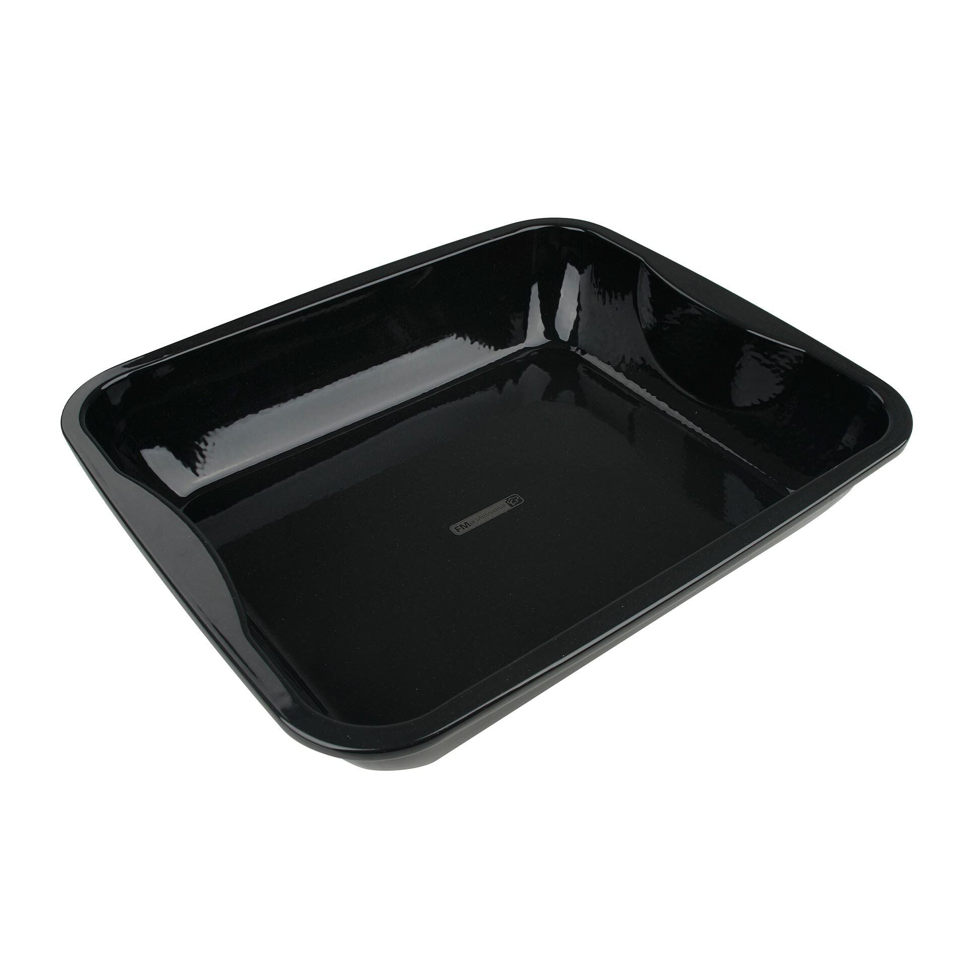 Langpanne XXL emaljert 40x34 cm varmebestandig til 400°C forfra