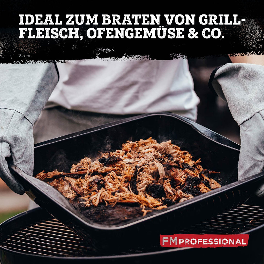 Langpanne XXL emaljert 40x34 cm varmebestandig til 400°C i bruk