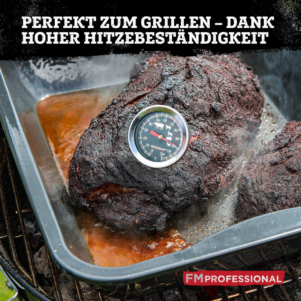 Langpanne XXL emaljert 40x34 cm varmebestandig til 400°C utside