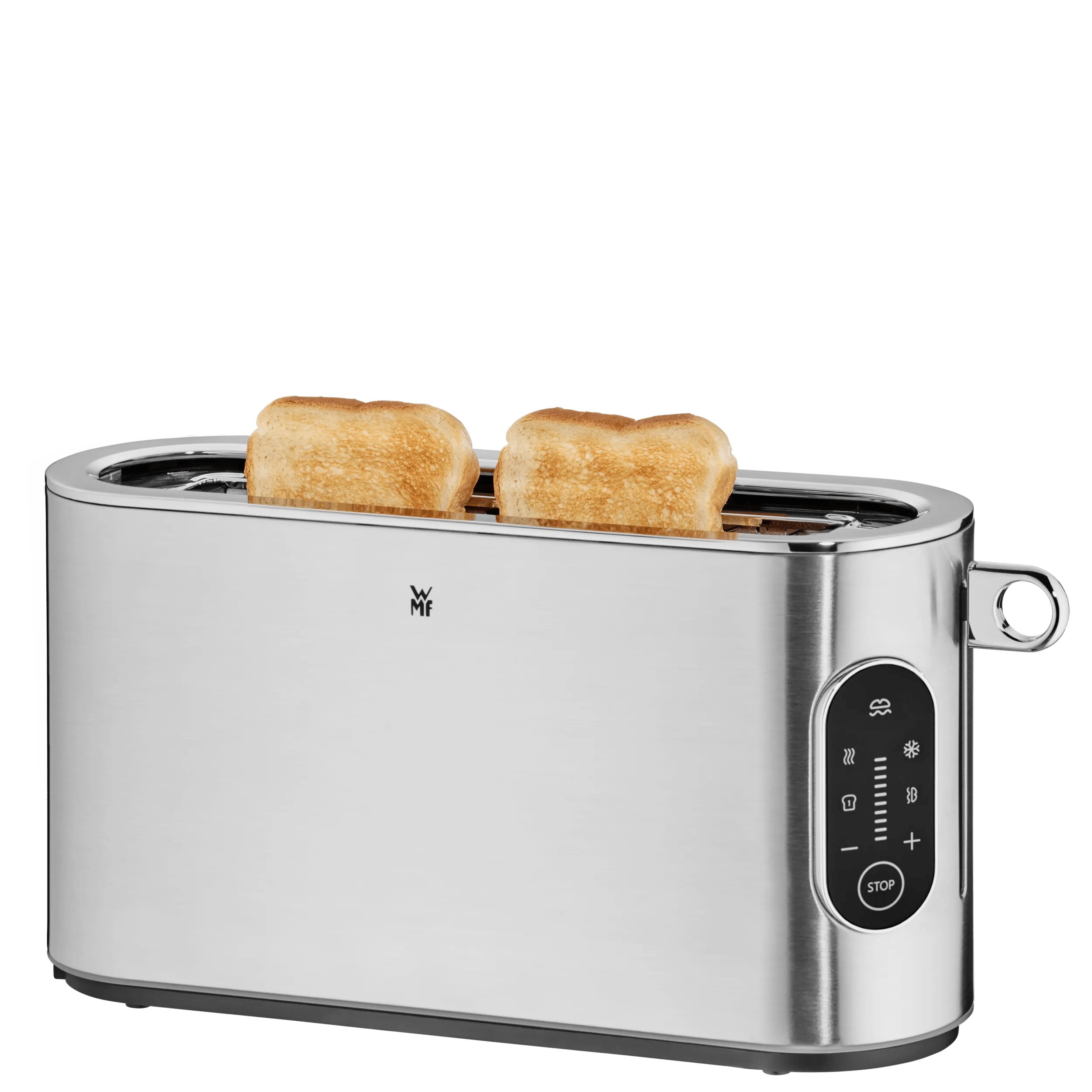 Langslissbrødrister Lumero rustfritt stål avtakbar brødkurv