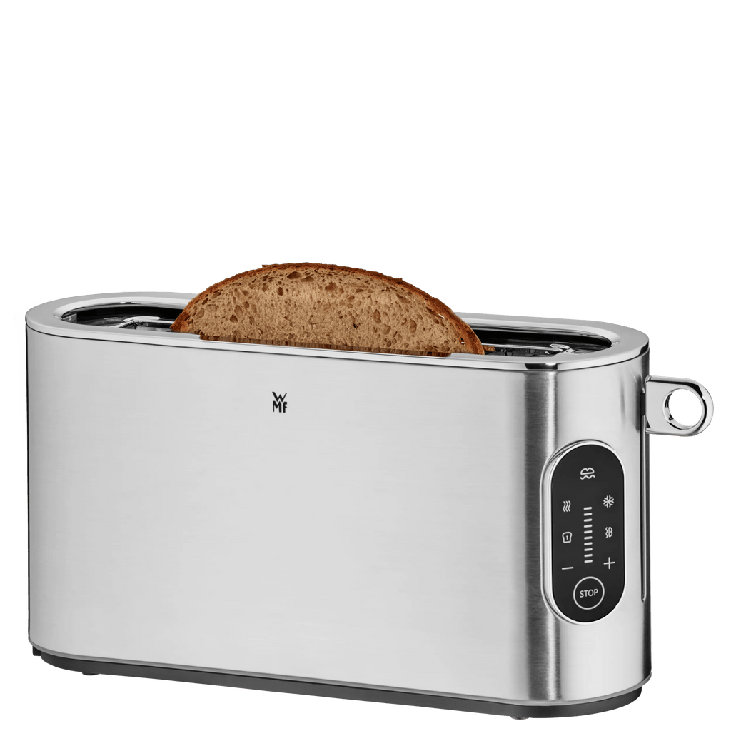 Langslissbrødrister Lumero rustfritt stål smulebrett