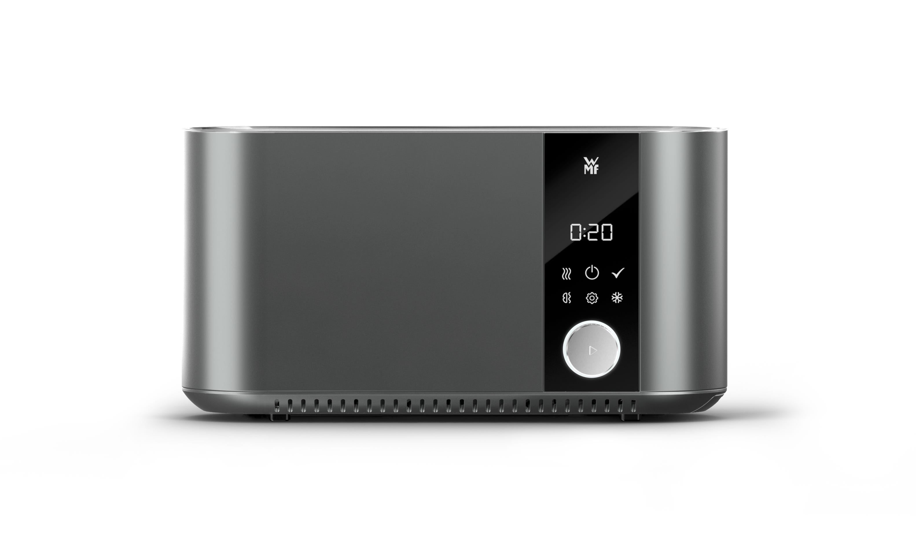 Detalj av touch-panel på Langslissbrødrister Master 980W 12 bruningsnivåer touch