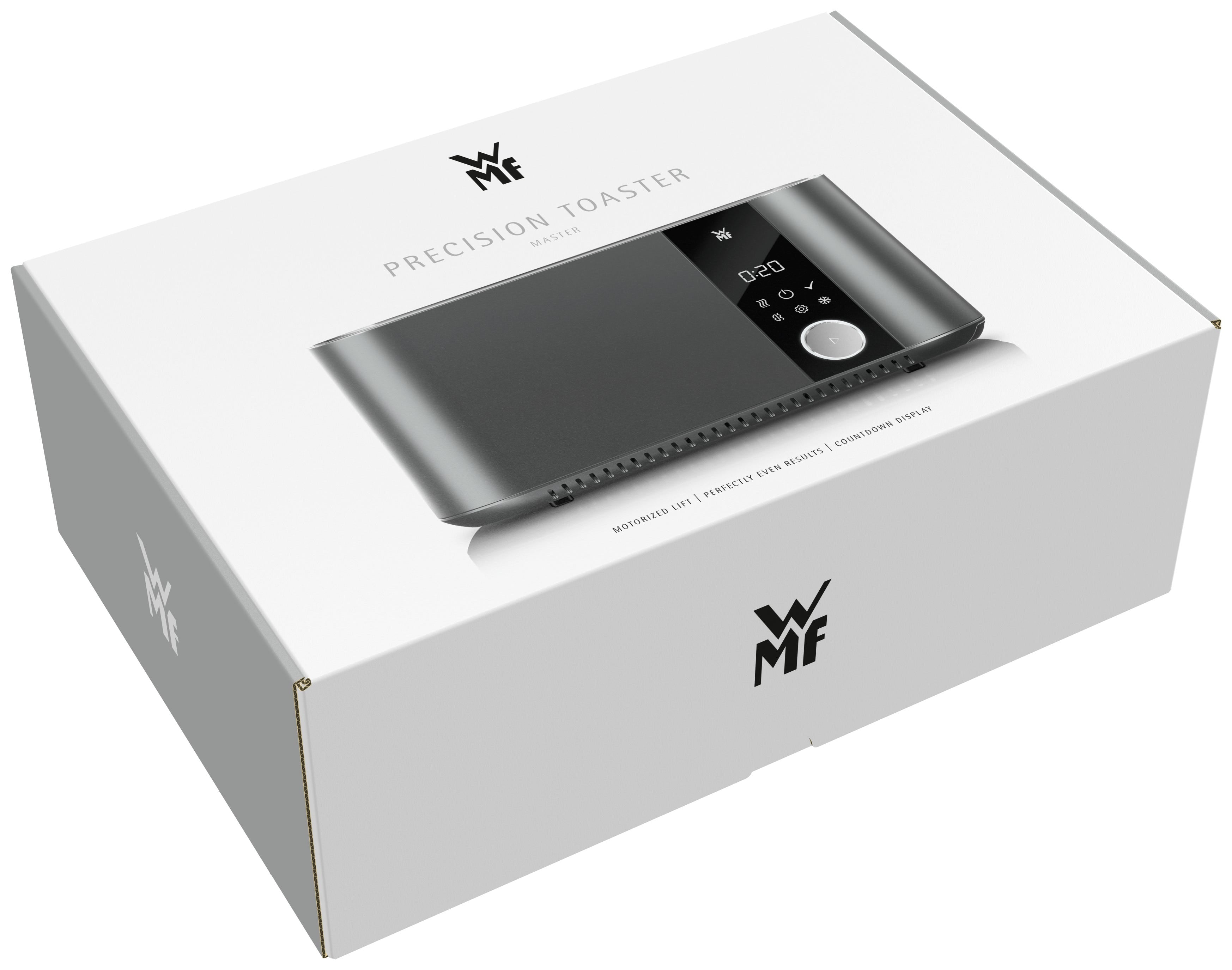 Langslissbrødrister Master 980W 12 bruningsnivåer touch montert på kjøkkenbenk