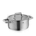 Lav gryte med lokk 20 cm rustfritt stål 2,5 L Comfort Line - WMF forfra