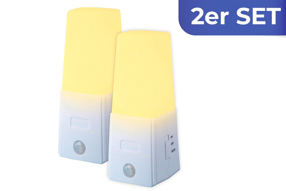 Bakside av LED undersengslys med bevegelsessensor 2-delt sett batteridrevet