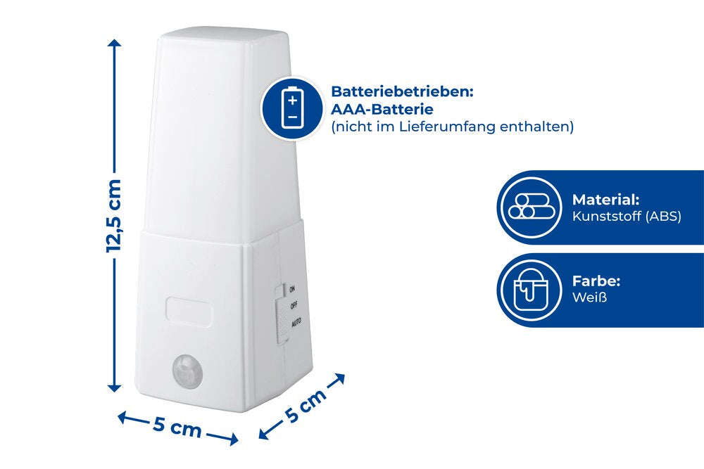 Montert LED undersengslys med bevegelsessensor 2-delt sett batteridrevet under seng
