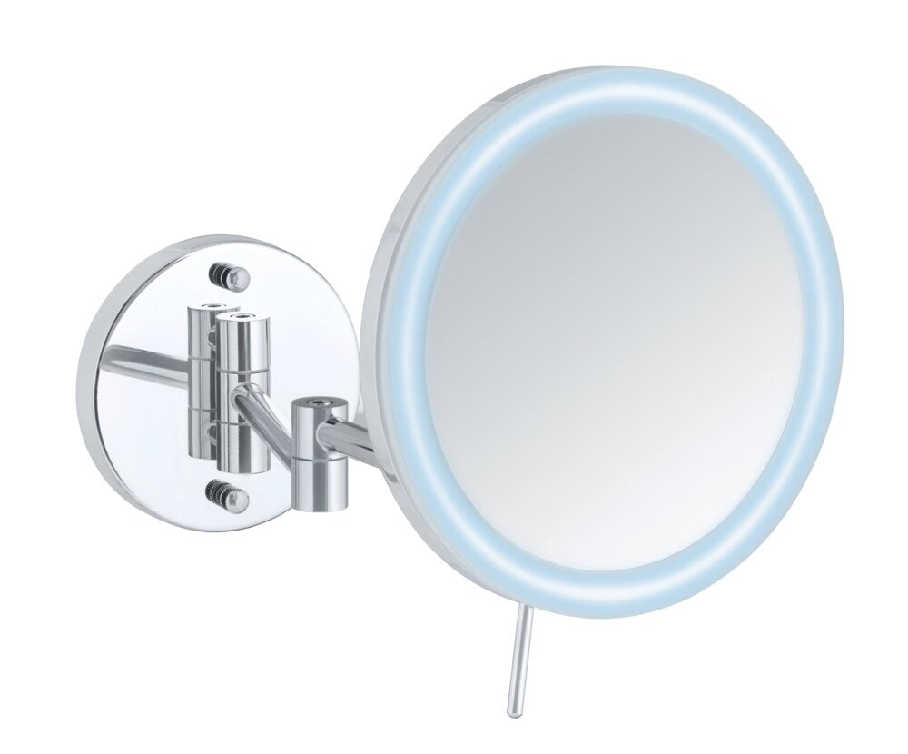 LED veggspeil Aura med akrylramme, borefritt feste foran