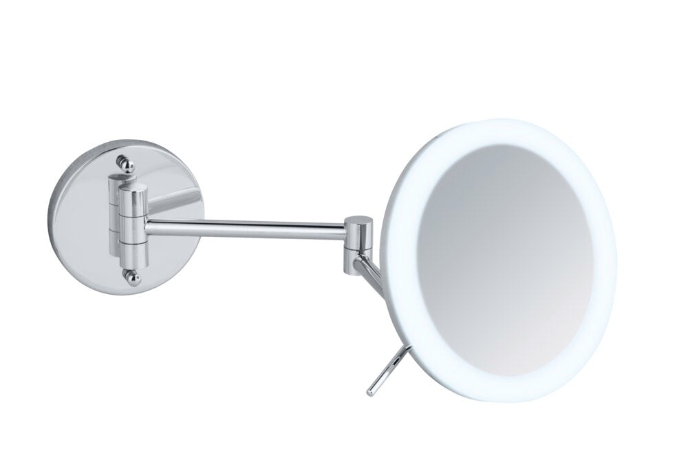 LED veggspeil Aura med akrylramme, borefritt feste bakside