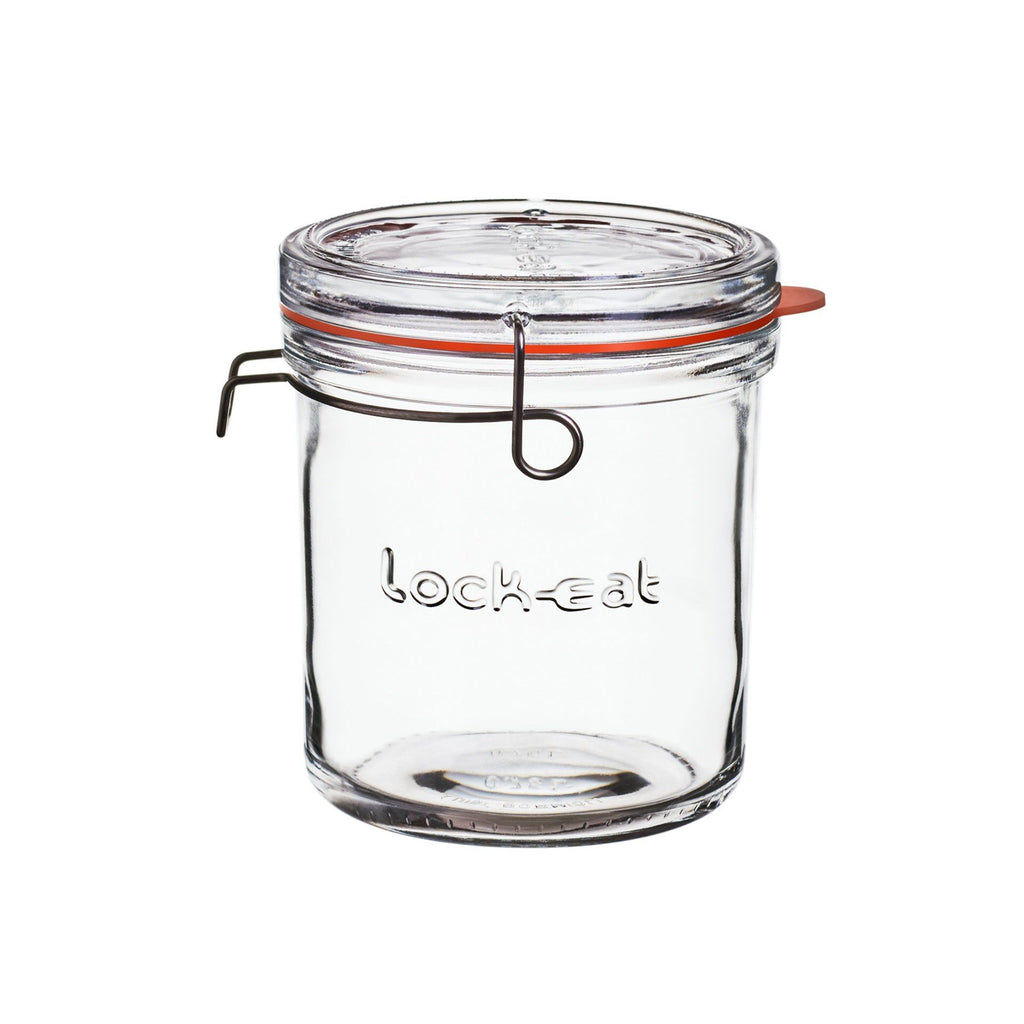 Lock-Eat norgesglass med lokk 750 ml glass Luigi Bormioli forfra
