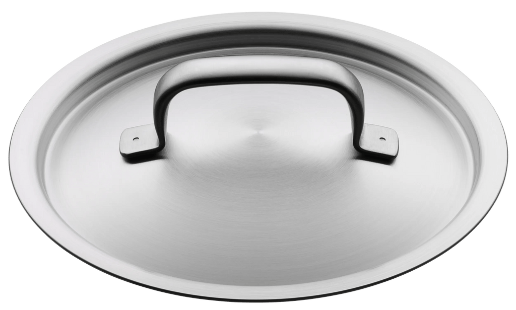 Lokk rustfritt stål 16 cm Gourmet Plus forfra