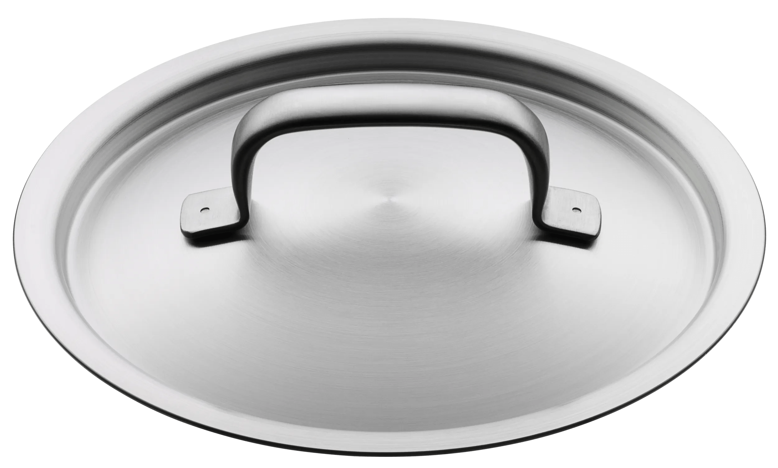 Lokk rustfritt stål 16 cm Gourmet Plus forfra