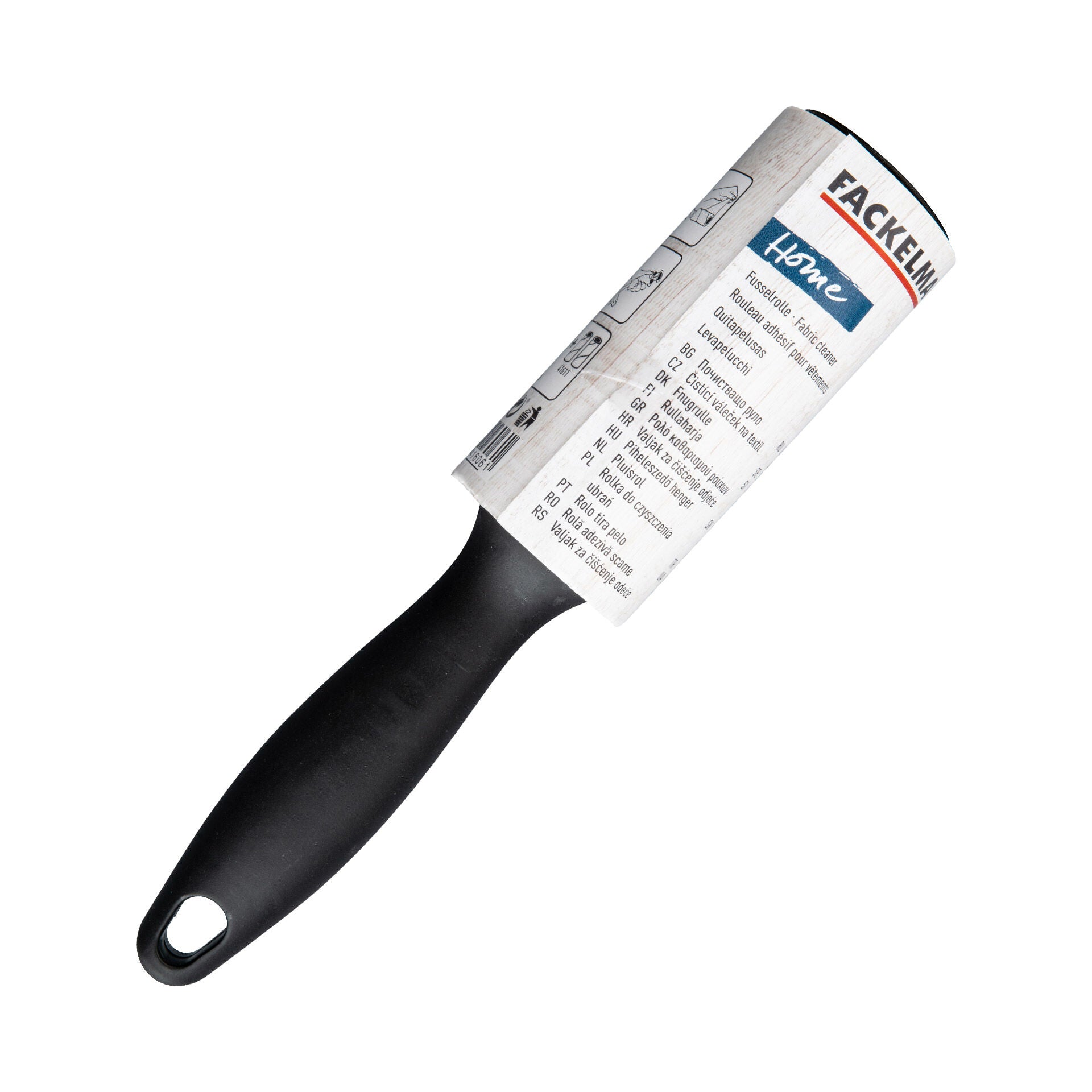 Lorulle 22 cm ekstra sterk 56 ark svart forfra